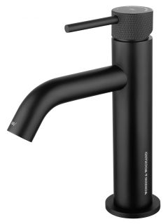 Смеситель для раковины Wonzon & Woghand WW-H1061-MB чёрный матовый